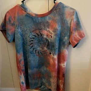 Pink/blue small Charolette Russe T-shirt